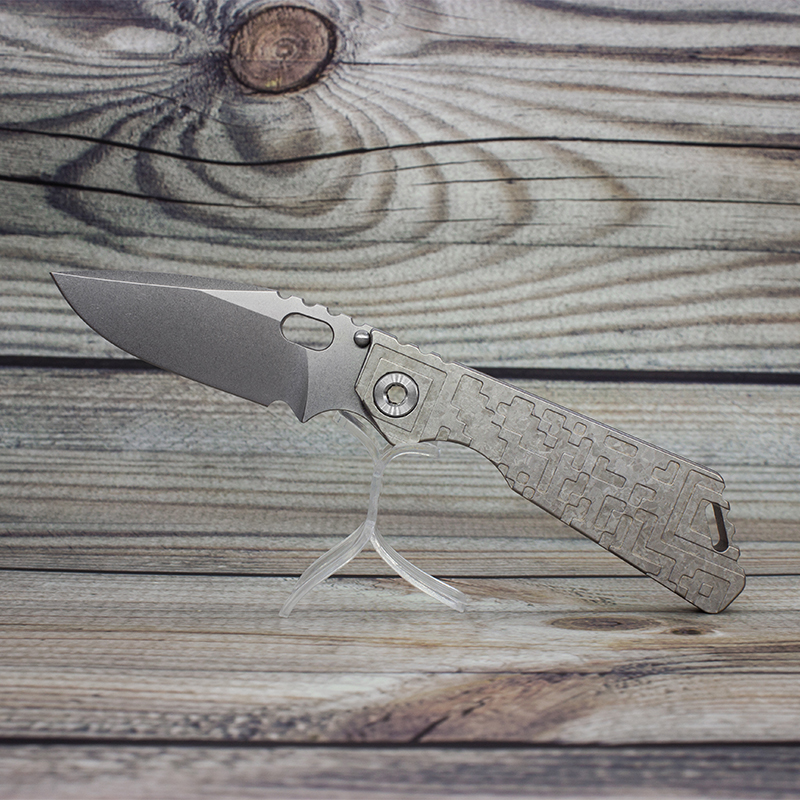 

EVIL EYES customized folding knives MSC SNG QR marble texture titanium handle m390 blade perfect pocket EDC tactical camping hunting tools