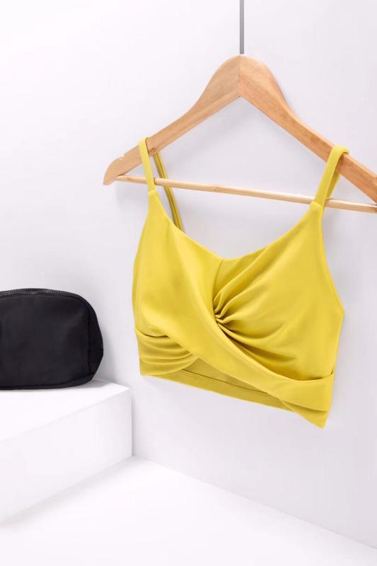 

sports bra tops for women yoga bralette push up sexy running sujetador deportivo mujer Fitness gym Sweat-absorbing breathable, Yellow