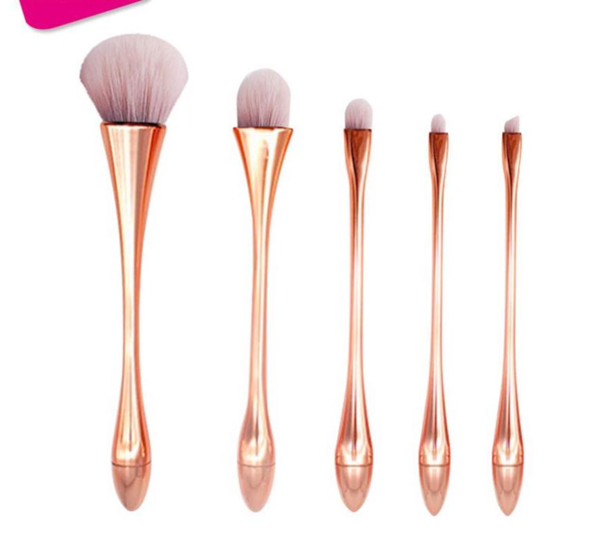 

Hot 5pcs/set Diamond Makeup Brushes Sets Eyeshadow Eyelash Lip brush Face Blender Brush Powder Concealer Make Up Brushes Kit To