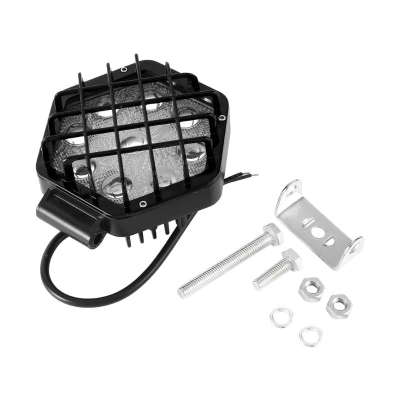 

48W Flood Beam Led Bulbs Floodlight Headlight Portable Hexagon Shape Work Light Lamp For Boat Tractor Truck Off-Road Cars