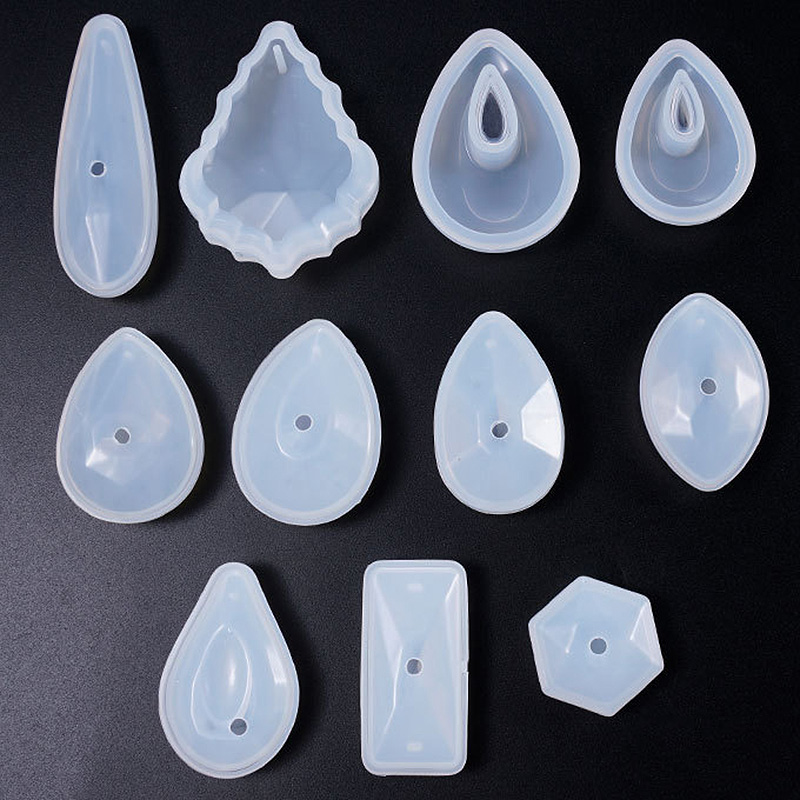 

3D Water Drop Tears Pendant Cake Silicone Mold For Jewelry Charms Making Tool Handmade Crystal Diamond Epoxy Resin Cake Moulds