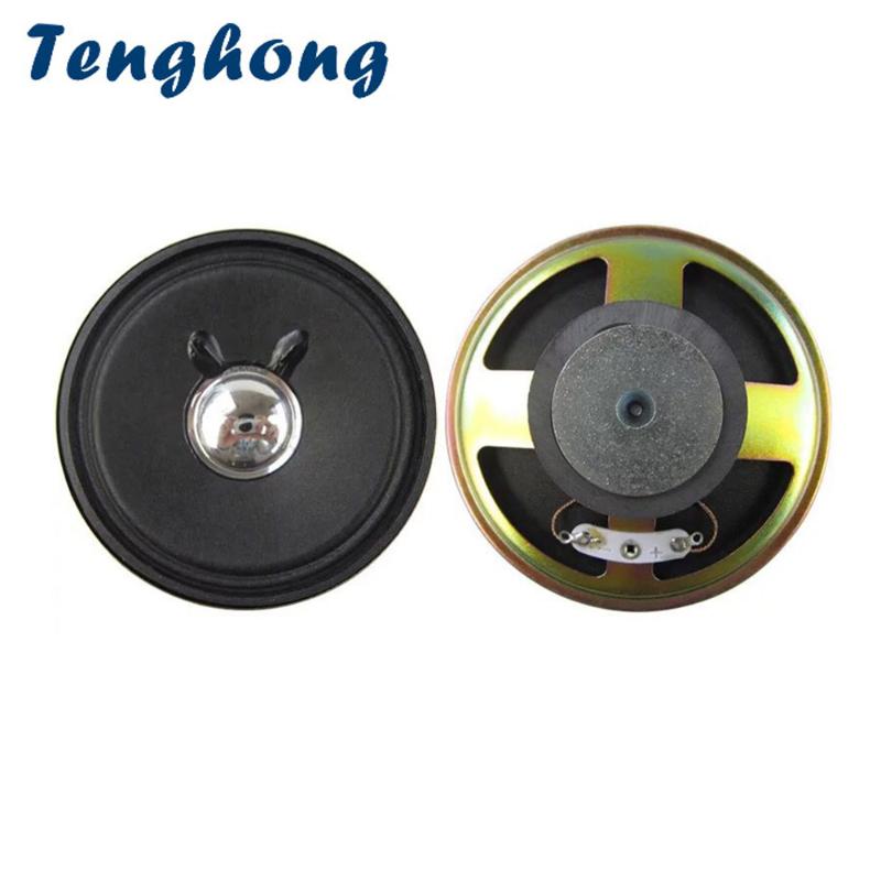 

Tenghong 2pcs 3Inch Portable Audio Speakers 6Ohm 3W 77MM Full Rang Speaker Unit Horn For Broadcast Radio Keyboard Loudspeaker
