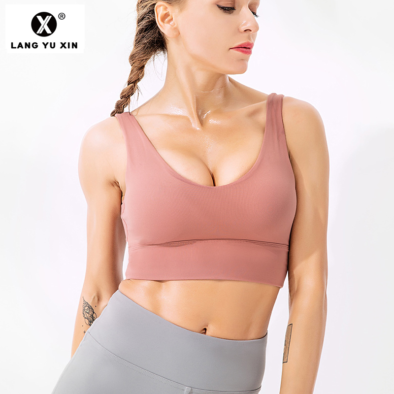 

Women' Workout Fitness Freedom Activewear Racerback Sports Bras Padded Seamless High Impact Support for Yoga Bras, Black