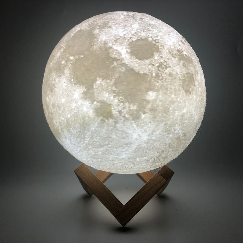 

3D Print Moon Lamp Colorful Change Touch Usb Led Night Light Home Decor Creative Gift Christmas gifts