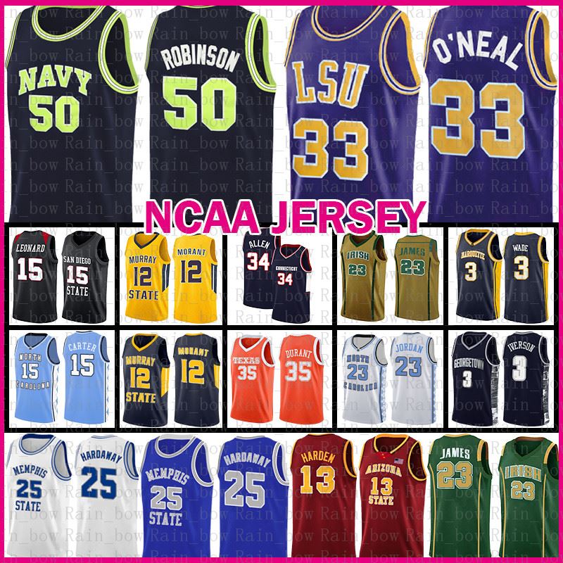 

Anfernee 25 HardawayMemphis State College NCAA LSUÂ TigerÂ CollegeÂ ShaquilleÂ 32Â O'Nea Basketball Jersey David 50 Robinson Ja 12 Morant Murray, Black