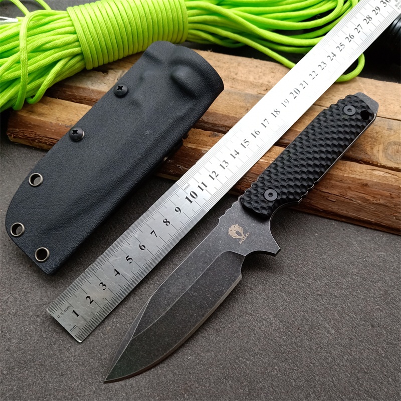 

High quality Bailian Strider TAD DUK3 Fixed blade knife GB-D2 blade crater G10 handle Camping hunting tactical EDC knife Kydex sheath
