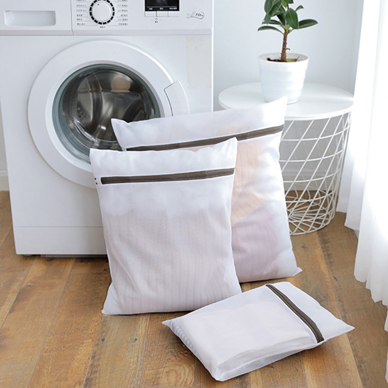 

Zippered Laundry Wash Bag Clothes Washing Machine Mesh Net Lingerie Wash Bag for Sock Bra Underwear Protector Washing