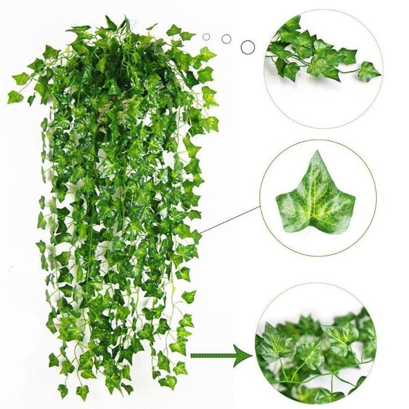 

Plant vines 80 leaf green leaf artificial garden decoration DIY to create natural beauty