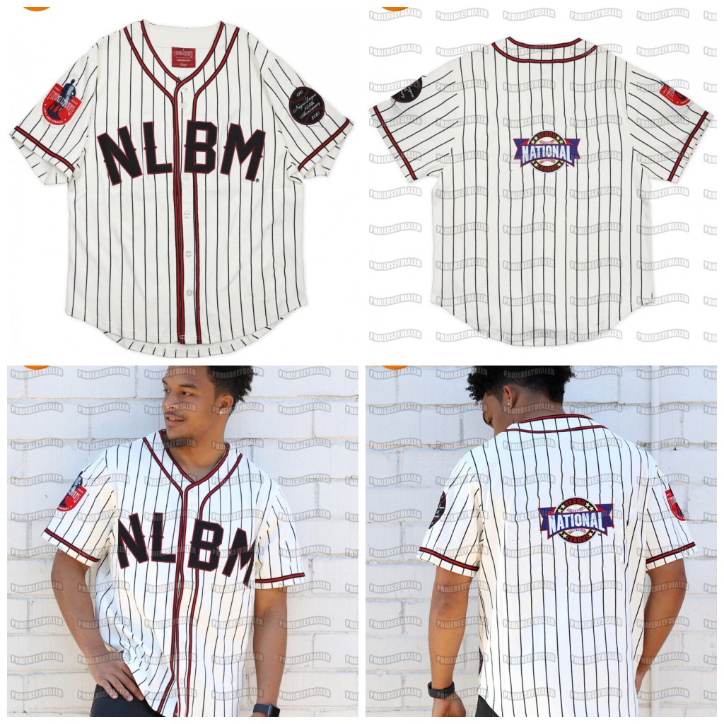 

CENTENNIAL COMMEMORATIVE HERITAGE Custom NLBM Negro Leagues Baseball Jersey Stiched Name Stiched Number Fast Shipping High Quality, White as picture