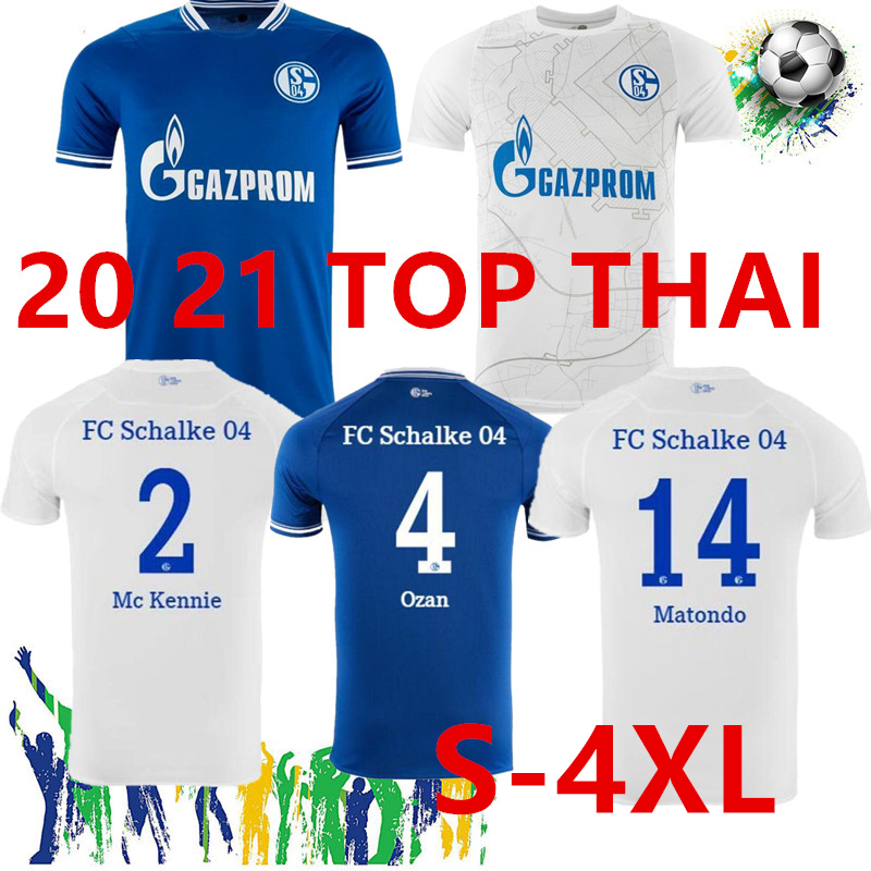 

Large size 4XL 2020 2021 Schalke 04 soccer jerseys home away camiseta de futbol SERDAR OZAN HARIT Raman BENTALEB MC KENNIE football shirts, Black;yellow