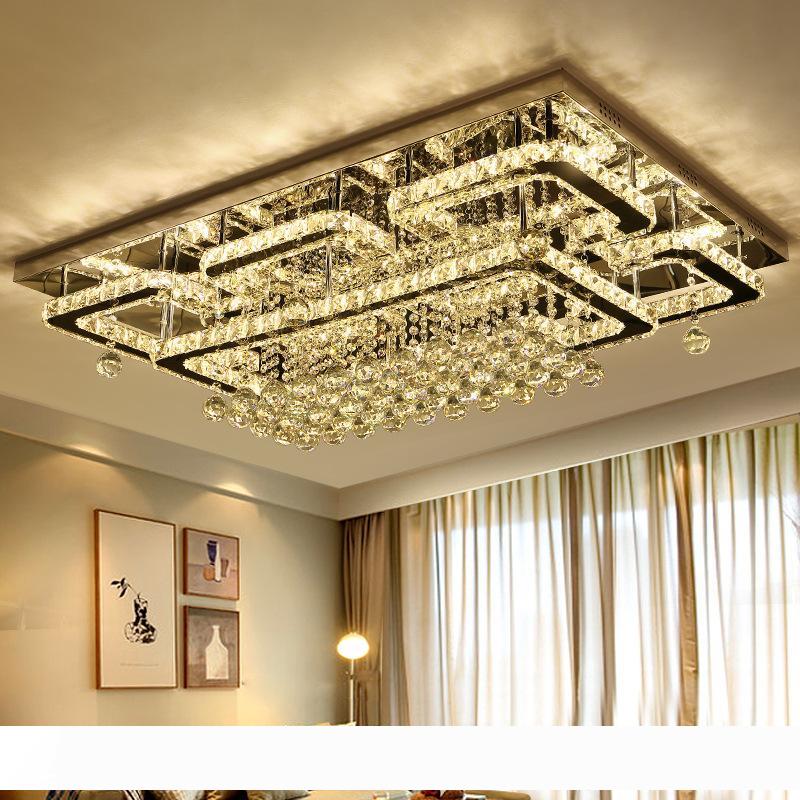 

luxury modern led crystal ceiling light square ceiling lamp k9 crystal ceiling chandeliers for living room bedroom restaurant light fixtures
