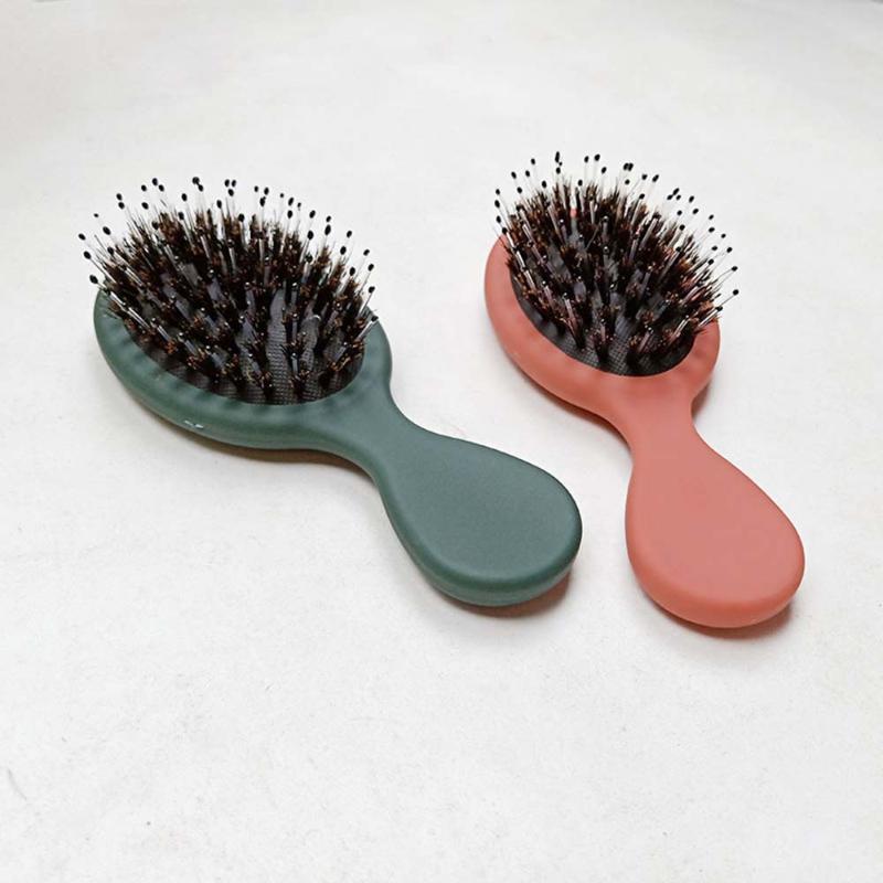 

1PC Bristle Hair Brush 5 Colors Anti-static Non-slip Handle Hair Comb for Women Men Hairdressing Styling Tools Head