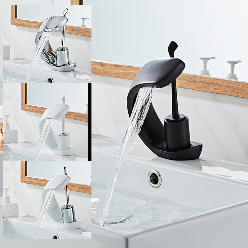 

Senlesen Torneira Faucet Bathroom Basin Faucet Blacken Golden Hot Cold Mixer Tap Single Hole Brass Spain luxurious