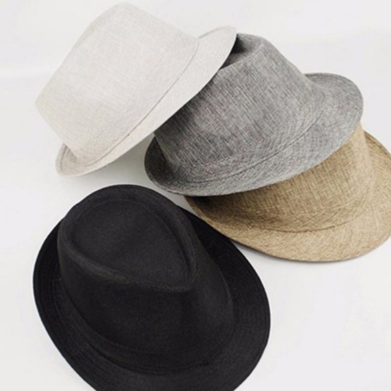 

1Pc Hat Men'S Women'S Summer Beach Hat Sunscreen Linen Foldable Black Casual Khaki Fashion 2020 Hot Sale New Men Fall Hats