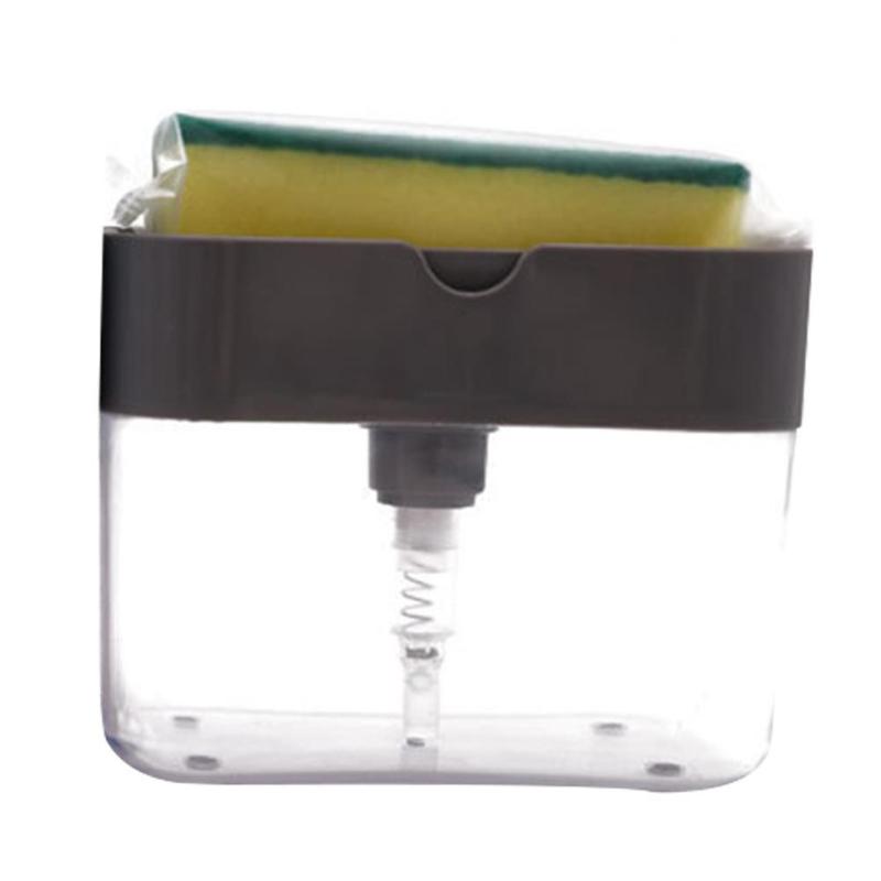 

2-in-1 Creative Sponge Drainboard Soap Holder Rack Sponge Soap Caddy Rack Dispenser Dispenser Container A7M2