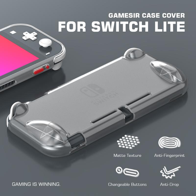 

GameSir Case Cover Shell for Switch Lite Console, Matte Texture, Anti-fingerprint, Replaceable Buttons, ENGP205