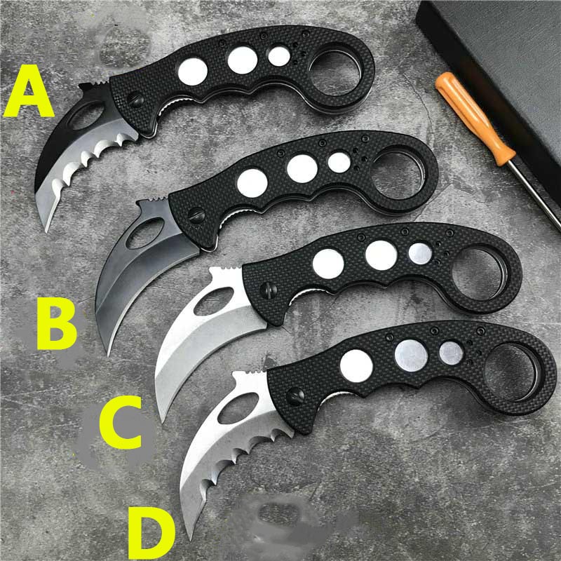 

karambit claw Folding knife D2 Blade Tactical Pocket outdoor Mechanical camping Self defense survival knives Mic HO 150-10 BM 176 133