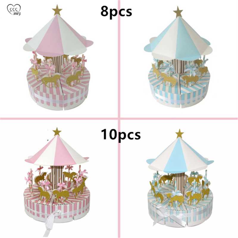 

Candy Box Fairy Tale Beautiful Carousel Pastry Box Baby Shower Wedding Gift Cake Birthday Party Supplies Packing