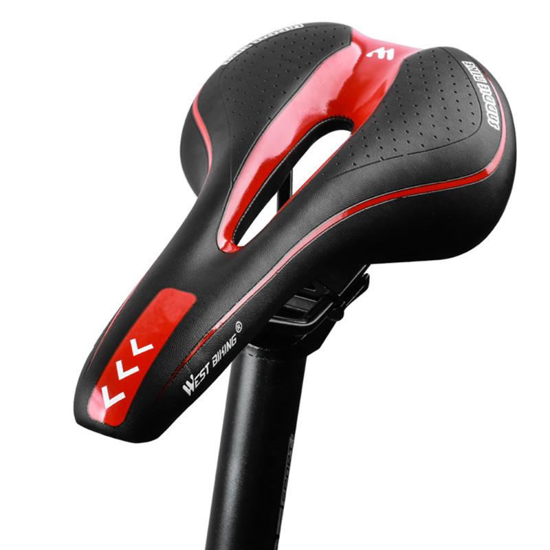 

Bike Saddles WEST BIKING Bicycle Saddle Cushion MTB Mountain Road Hollow Breathable Absorption Seat Cycling Equipment Riding Parts