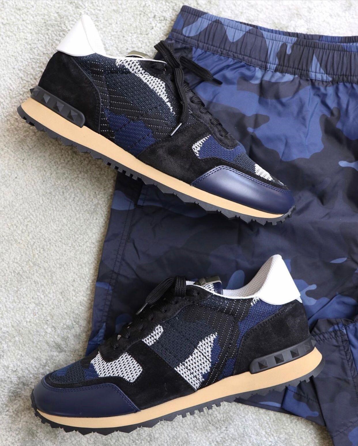 

2020 Newst shoes [Original Box] camo suede studded camouflage mesh rock runner sneaker shoes for women,men stud casual cheaper sale EU36-46, Colour4