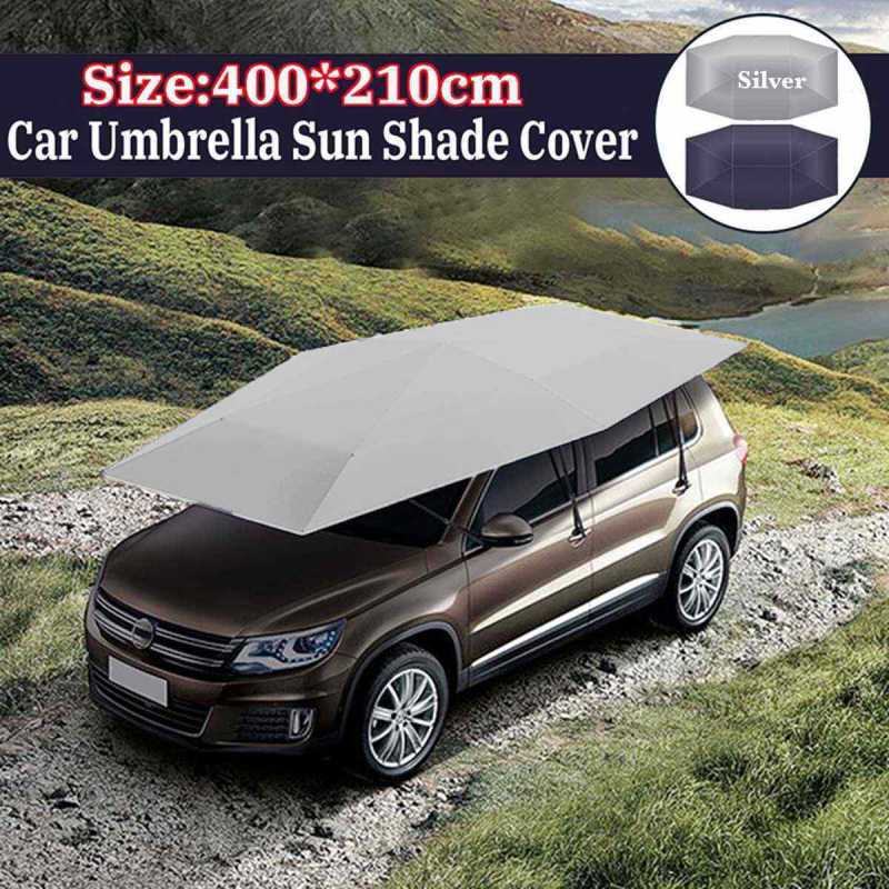 

4X2.1M Car Umbrella Sun Shade Cover Folding Waterproof Automatic Car Umbrella Sun Shade UV Roof Cover Without Bracket