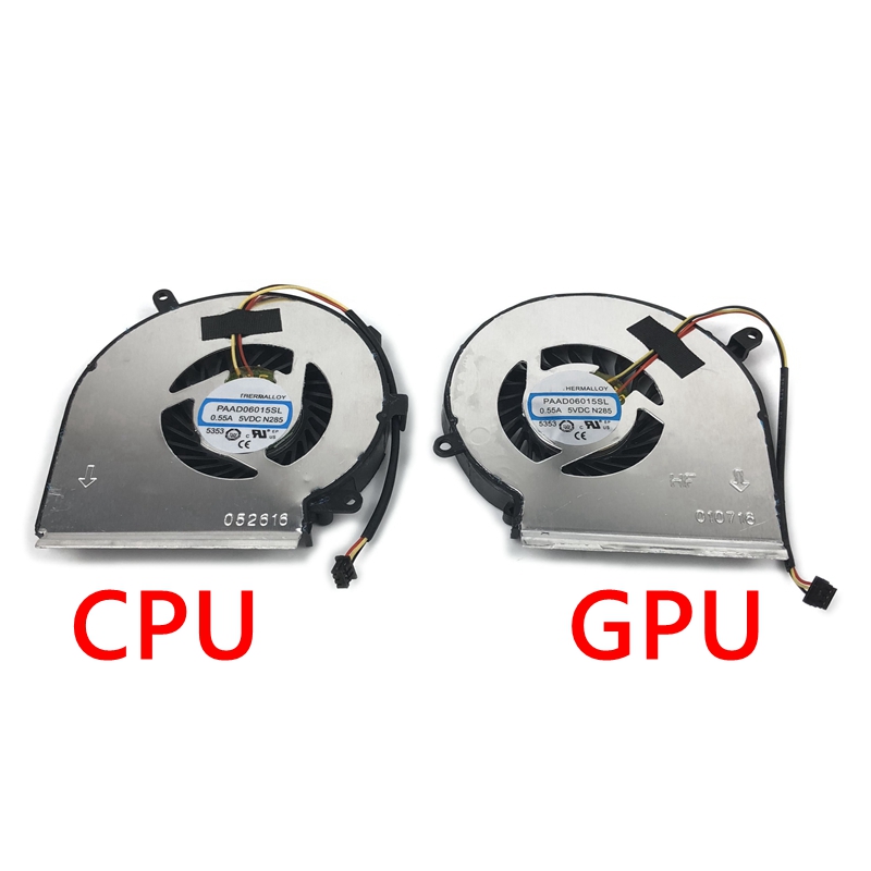 

New Laptop CPU GPU OEM Cooling Fan For MSI GE72 GE62 PE60 PE70 GL62 GL72 Cooler PAAD06015SL 3pin