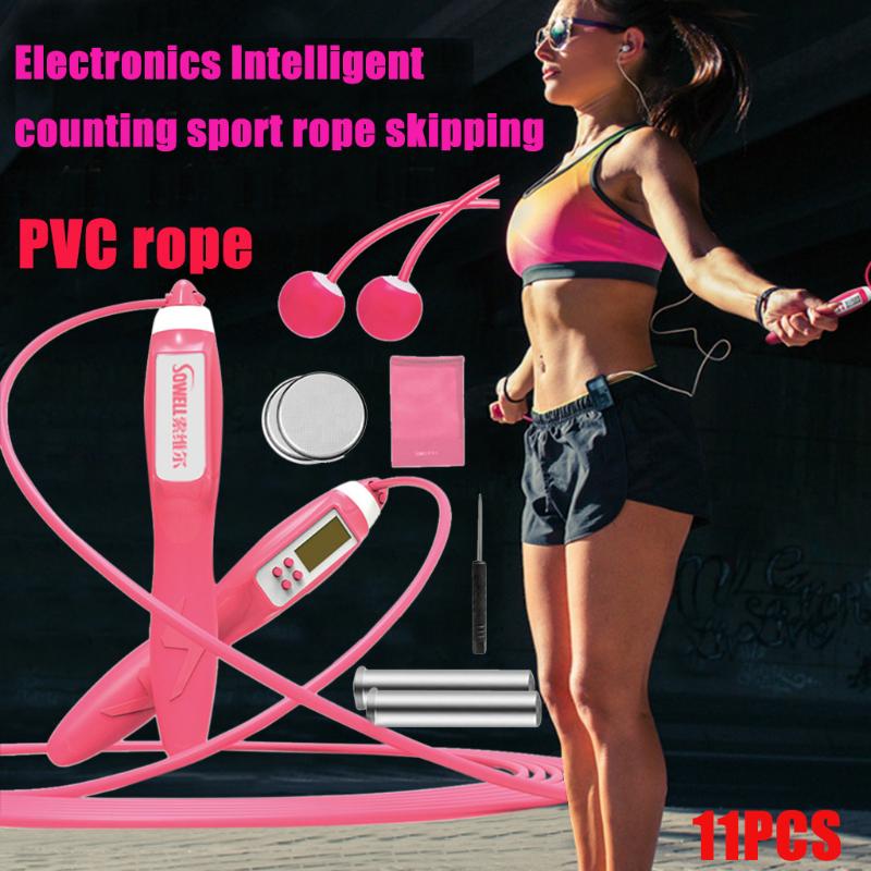 

Jump Ropes with Counter Sports Fitness Slim Speed Counting Skip Rope Sponge Handle Skipping Wire Fitnesss Equipment#J30