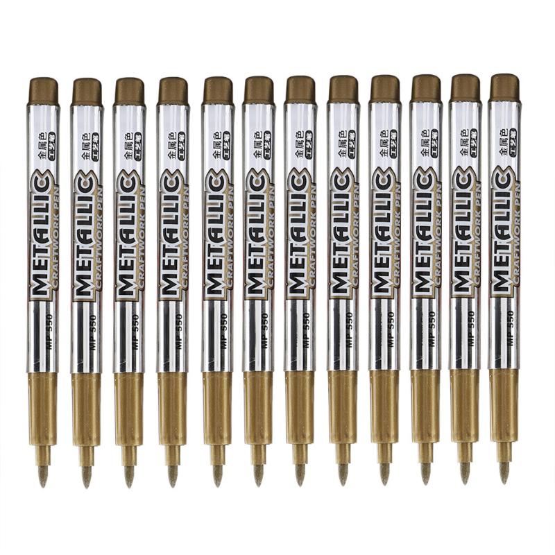 

12Pcs Marking Pen Marker Greeting Cards Scrapbook Kit DIY Writing Drawing