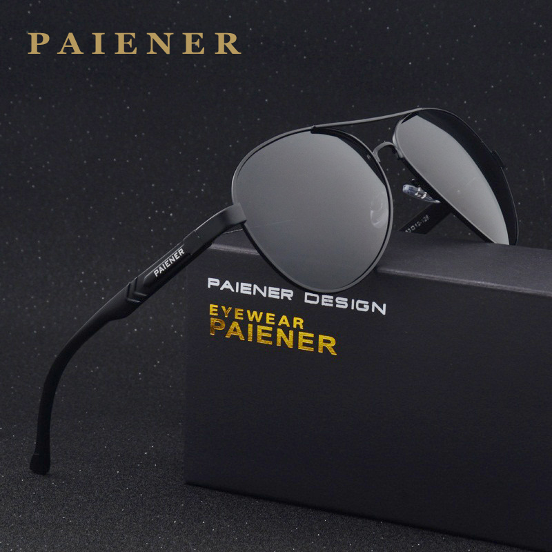 

Brand design Men women sun glasses 100% Polarized Aluminum Frame Sunglasses Fashion Men's Driving Sunglasses with Accessories