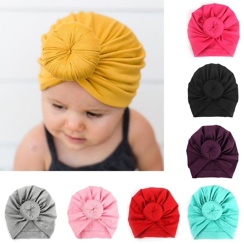

2020 Baby cotton blends Headband Soft Rabbit Bowknot Turban Hair Bands for Children Girls Elastic Headwrap Children Baby Turban, 04