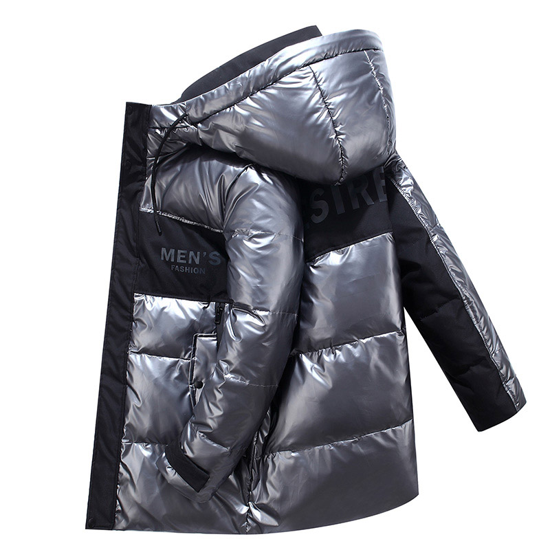 

2020 autumn and winter new men's hooded casual down jacket thick and warm men's winter clothing 805, 805 black