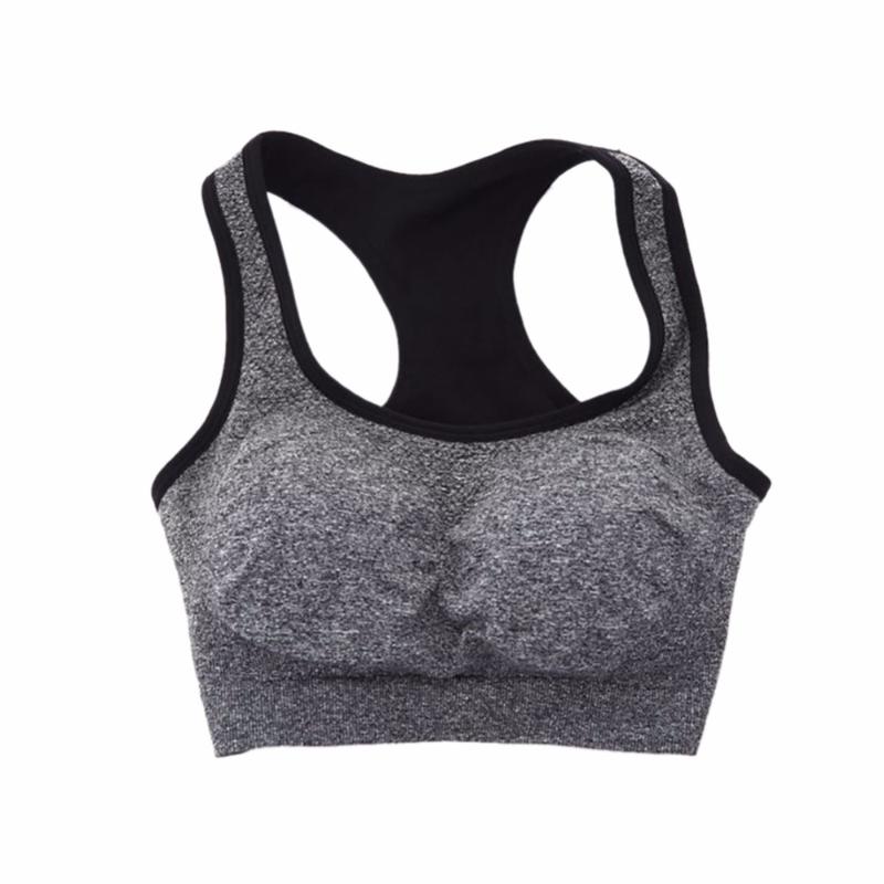 

Women Stretchy Fitness Quick-drying Wicking Padded Sports Yoga Bra Crop Tops, Blue