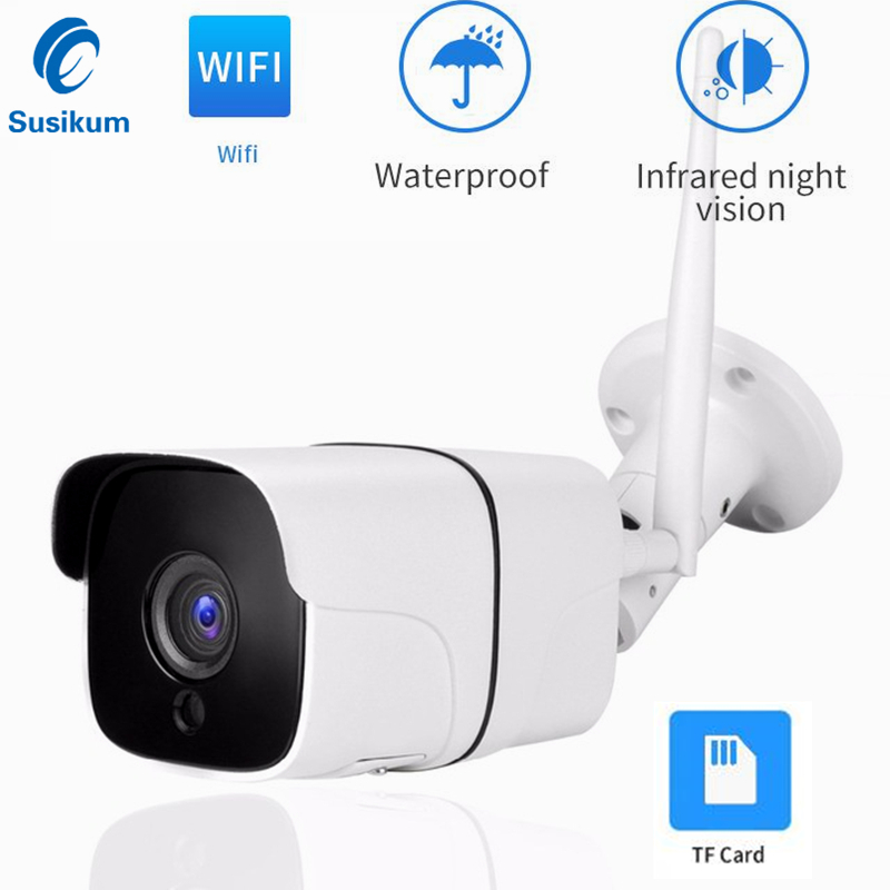 

1080P Outdoor Camera WIFI Waterproof 3.6mm Lens P2P View IR 20M Night Vision 2MP Yoosee Wireless Camera