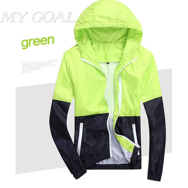 

Spring Autumn New Men's Jacket Sportswear Men Fashion Thin Windbreaker jacket Zipper Coats Outwear Casual Hooded basic, Army green