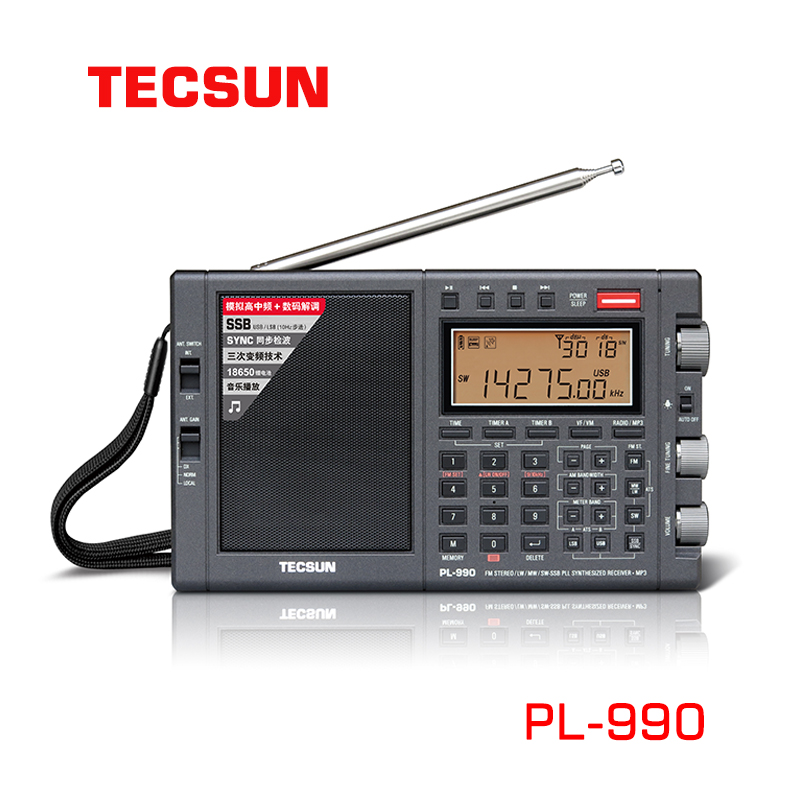 

Tecsun pl-990 portable FM MW SW All band SSB radio music player bluetooth speaker Tecsun PL990 radio