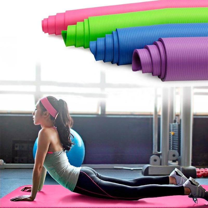 

10MM Extra Thick Non-slip Yoga Mat 183cm*61cm Yoga Mats pads Fitness Gym Exercise Blanket For Beginner Pilates Sports Mat, Black