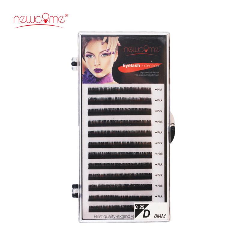 

NEWCOME Silk Eyelash individual eyelash lashes maquiagem cilios for professionals soft extension Buy 2 Get 3% Off