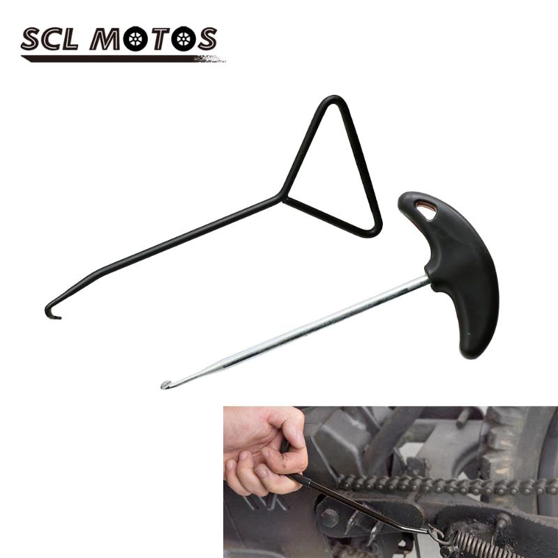 

SCL MOTOS Universal Motorcycle Stainless Steel Exhaust Pipe Stand Spring Hook Puller Tool Motorbike Accessories
