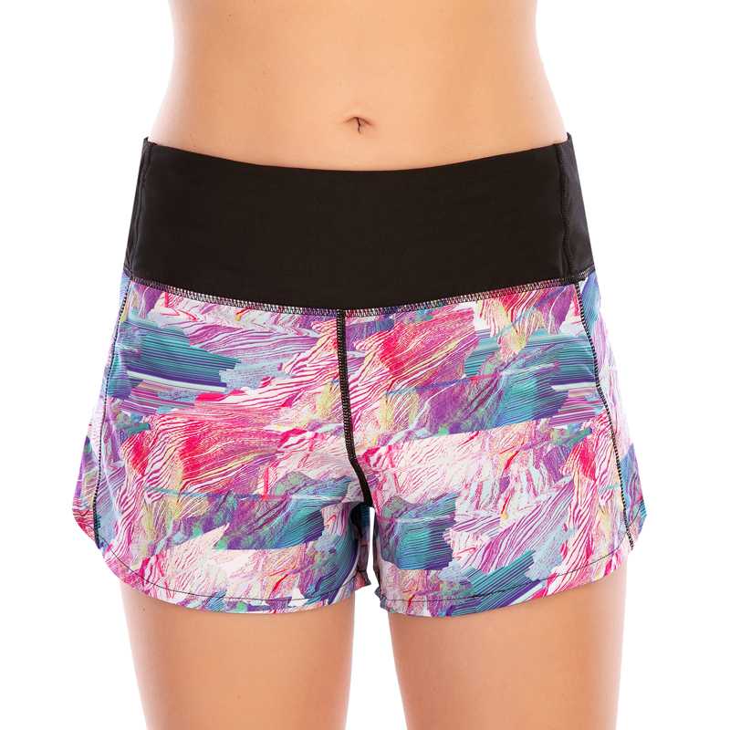 

Women Fitness Short Pants Leggings Ladies Jogging Running Short Trousers Girls Gym Printed Sports Shorts Yoga Clothing, 12009a