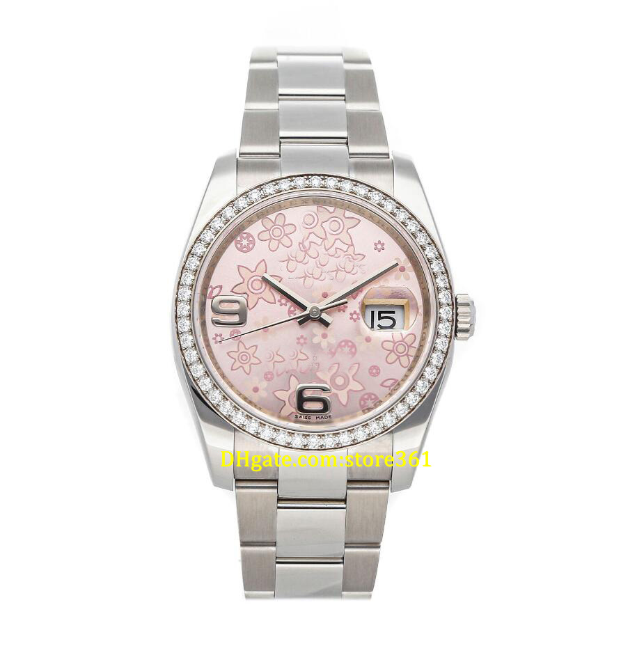 

20 style Casual Dress Mechanical Automatic 36mm Steel Diamonds Ladies Bracelet Watch 116244, 16