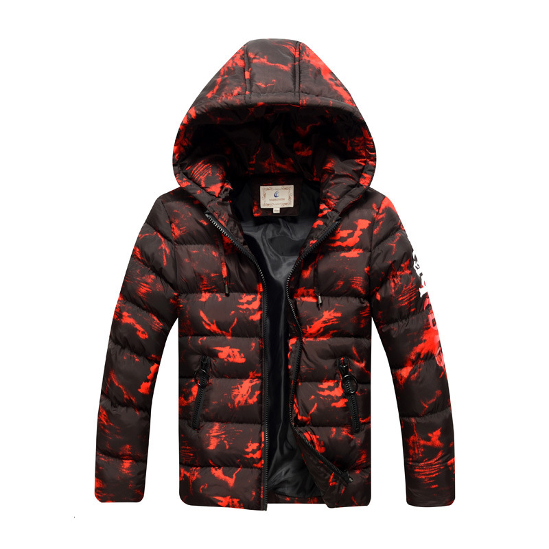 Big Boys Winter Coats Children Down Jackets Camouflage Printing Kids Jacket Thicken Warm Parkas Hooded Children Outwear Clothes-image-572947270