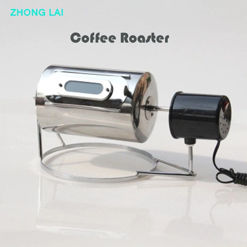 

110V/220V Coffee Beans Roaster Stainless Steel Cafe Bean Roasting Machine Baking Fry Peanut Grain Nuts Dryer EU US UK Plug