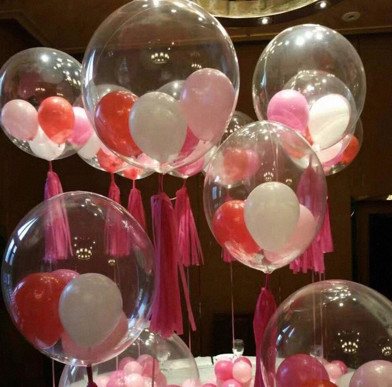 clear balloons bulk