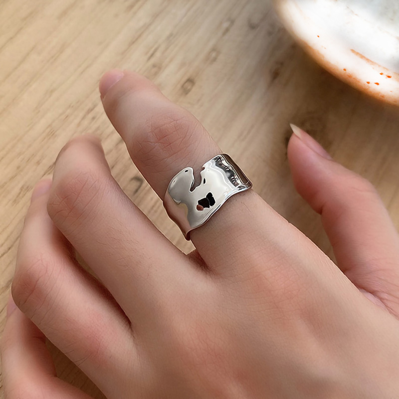 

Shaped Glossy Rings 925 Silver Jewelry Minimalism Charm Anel Bohemia Jewelry Vintage Boho Bague Femme Anelli Ring for Women