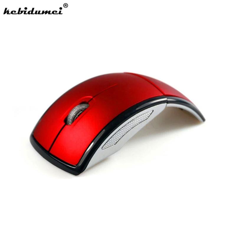 

kebidumei New 2.4GHz Foldable Wireless Optical Mouse Mice with Mini USB Receiver for Pad PC Laptop Notebook Computer