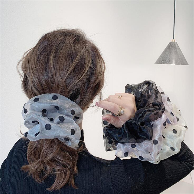 

1 pc Women Girls Fashion korean Ponytail Large Scrunchies Hair Accessories Big Girls Elegant Headwear Elastic Hairband Headband