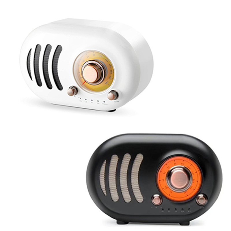 

Speaker Retro Vintage-Fm Radio ,Bluetooth 4.2 ,Tf Card & Mp3 Player