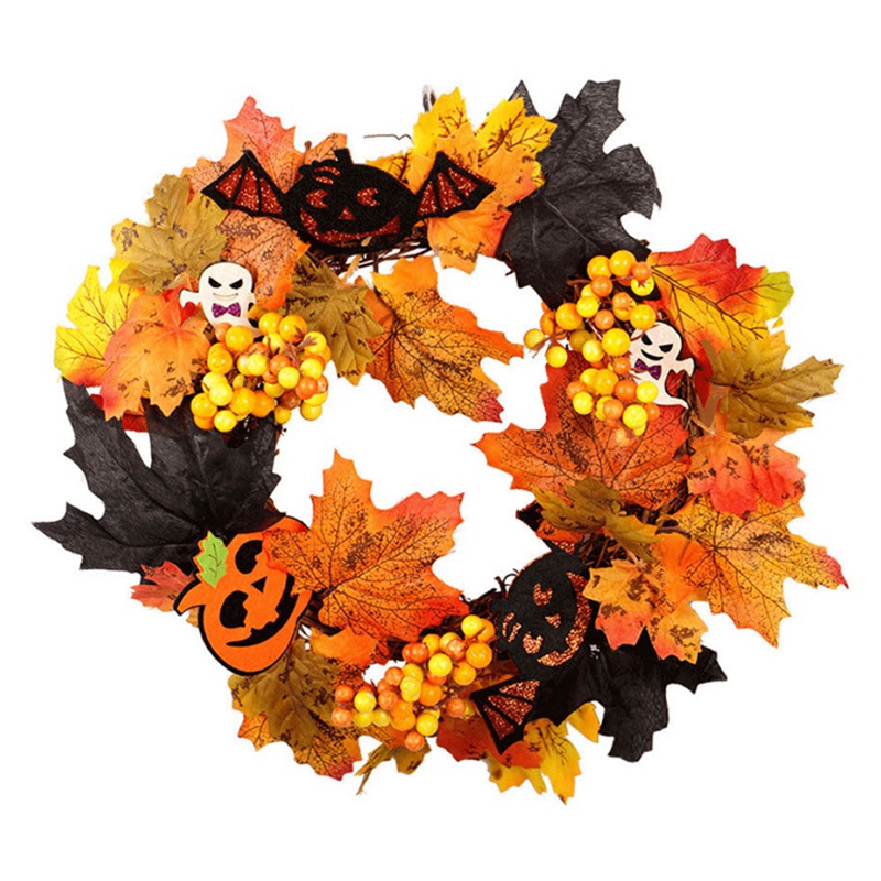 

Halloween Garland Decoration Door Hanging Simulation Autumn Pumpkin for Party Wedding Christams, Gold