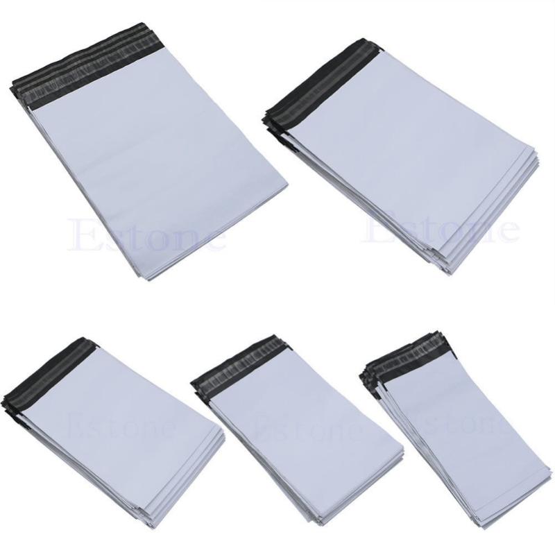 

Lot 100Pcs 5 Sizes Poly Mailer Self Sealing Plastic Shipping Mailing Bag Polybag