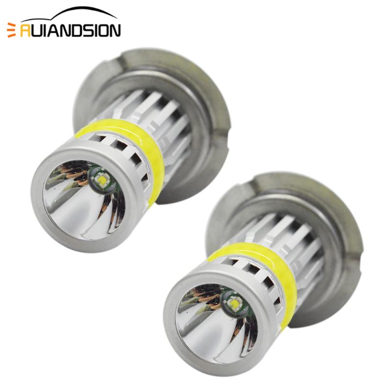 

12W 1.02A 10-30V Non-polarity H7 H11 H8 H9 Canbus LED Light Bulb COB+CR'EE SMD Fog Driving Lamp White 6000K IP65